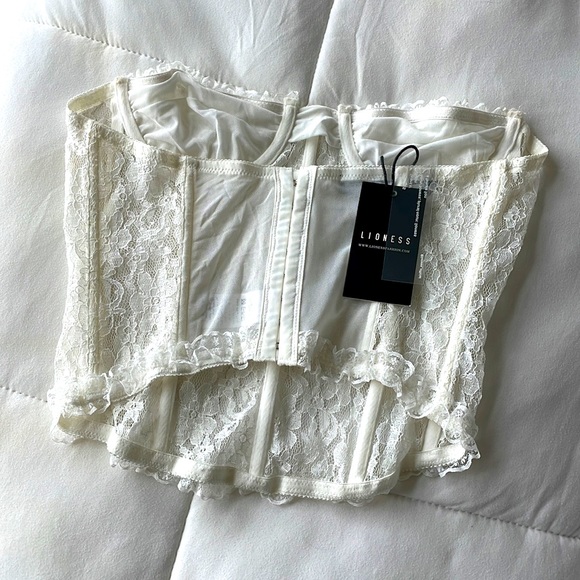 Lioness White Plaza Bustier/Corset AU8/Small - Picture 2 of 4